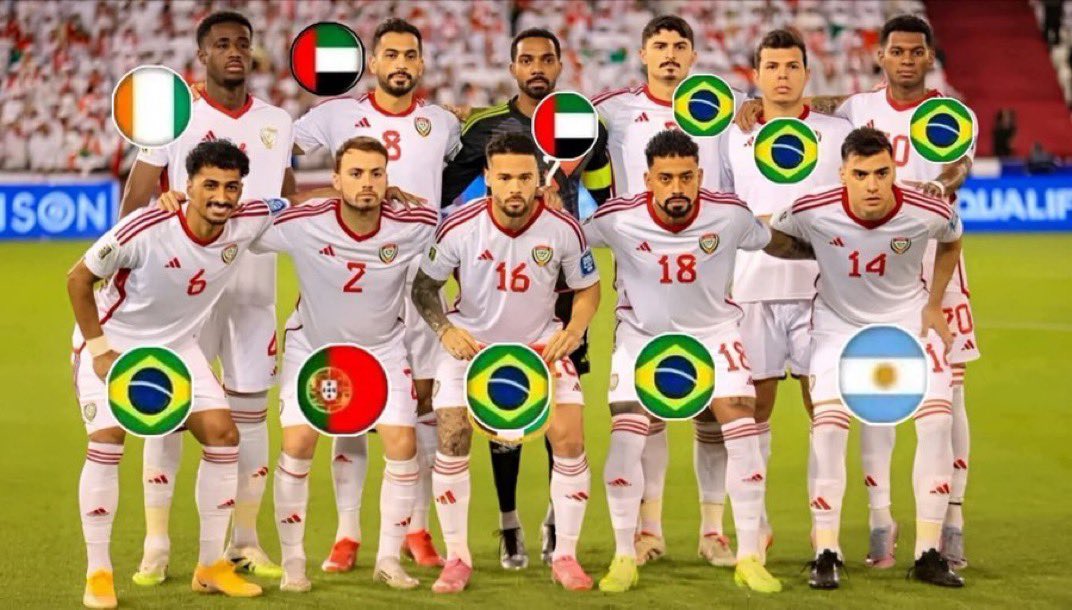 UAE_Micro's tweet photo. تخيل معي:

الإمارات رسمت خطة من 2015 للتأهل لكأس العالم 

جنست المنتخب كامل
صرفت المليارات
15 مدرب درب المنتخب 

تأهلت؟
لا حتى بعد زيادة عدد المنتخبات لـ 48 منتخب😂

#كاس_العالم_٢٠٢٦ https://t.co/W8kEFGvbT3