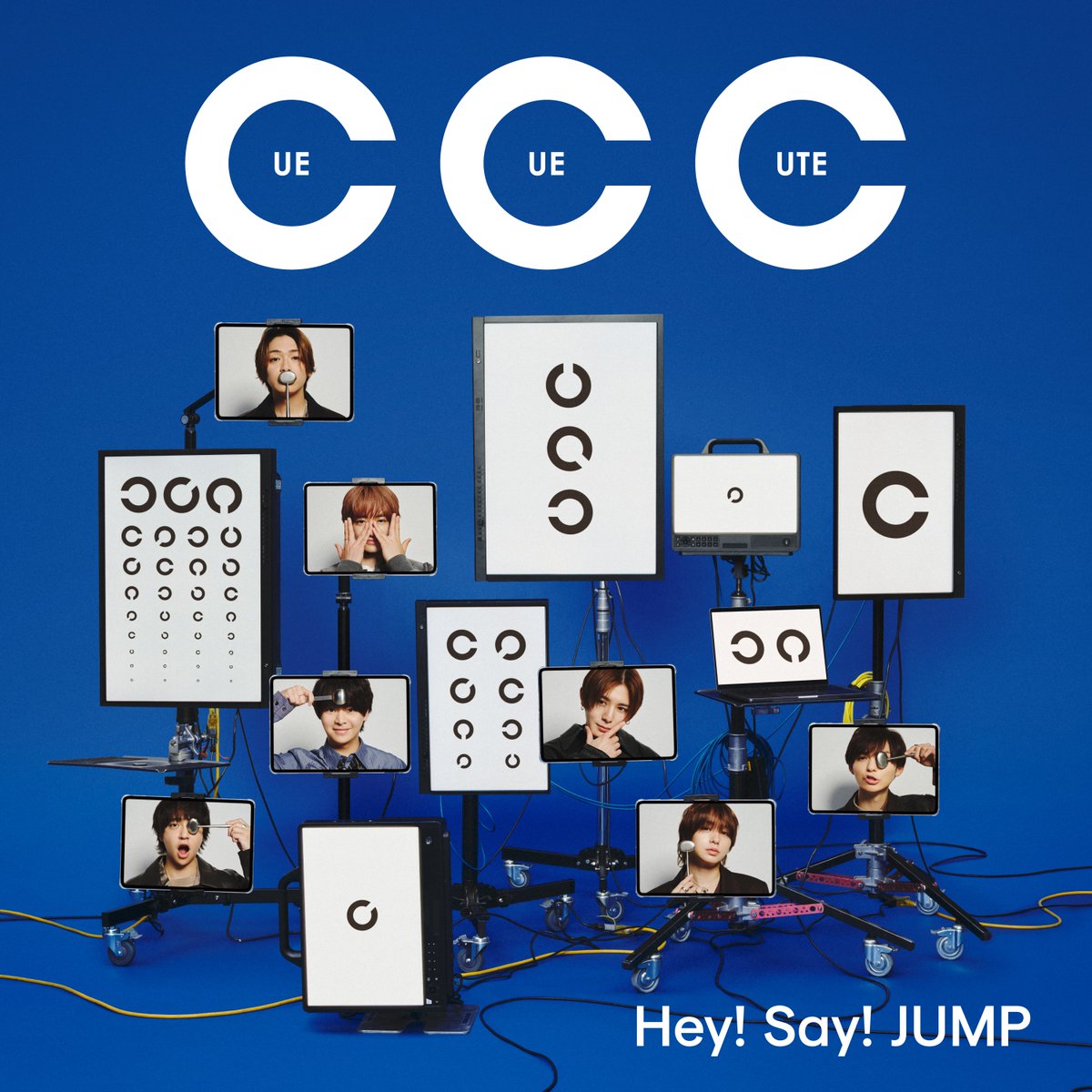 JUMP_Storm's tweet photo. /／
Digital Single「CUE CUE CUTE」
ジャケ写公開👓
\＼

7色の表情が映し出された、
遊び心満載のジャケ写🔍

撮影の様子はまたいつか...？

#CUTE_JUMP