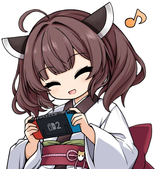 うちの配信の隅っこでゲームしてるきりたんです。 gifは重すぎたから差分で