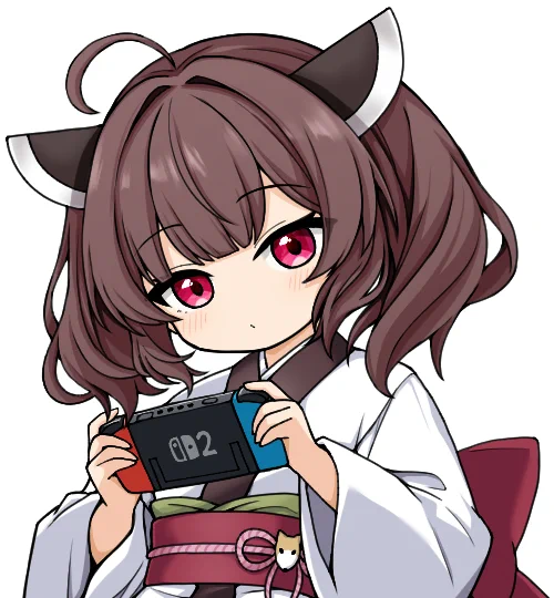 うちの配信の隅っこでゲームしてるきりたんです。 gifは重すぎたから差分で