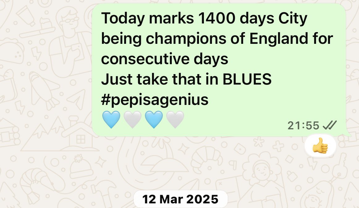 steve199070067's tweet photo. Imagine if you get to even 365 days lol

Big Clubs make BIG STATEMENTS 🩵🤍🏆🏆🏆🏆dream about it 😴 https://t.co/s9v0FbQ3oR