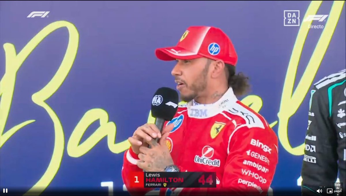 FedeRossaTR's tweet photo. 🗣️ Lewis Hamilton: “Her şeyden önce Ferrari’ye ve fabrikadakilere teşekkür etmek istiyorum. Geçen yıl imkansız gibi görünen bir hayalin peşine düştük ama asla pes etmedik. Takım asla pes etmedi.”

“Bütün zaferlerim özeldir ama bu bambaşka. Ferrari’nin kazandığını hep izlerdim ve bu otomobille kazanmanın nasıl bir his olduğunu merak ederdim. Bugün o hayal gerçek oldu.”

“Bu takıma sonsuza kadar minnettar kalacağım ve umarım bu, daha nicelerinin ilki olur.”