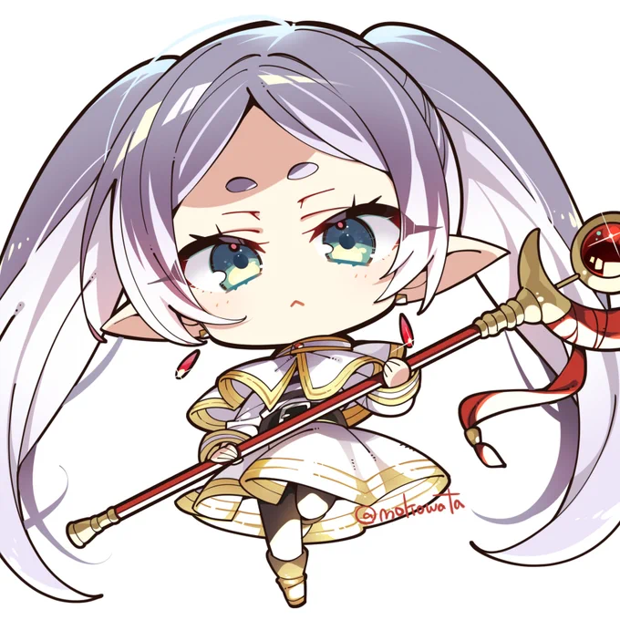 昔描いた方のフリーレンさんも