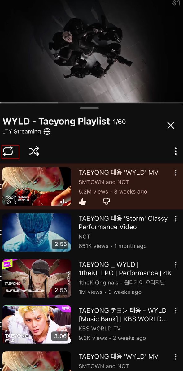 LTYStreamingTH's tweet photo. 🎧 WYLD Youtube Playlist 

วิธีการเปิดฟัง
🔗 https://t.co/uL5t9cgesv
🔁 กดเครื่องหมายเล่นวน
🌟 เปิดเสียง 50%🔺

#TAEYONG #tyongfstreamingday 
#ทยงพือสตรีม #ทยงพือจะWYLD https://t.co/0rV1IKArf4