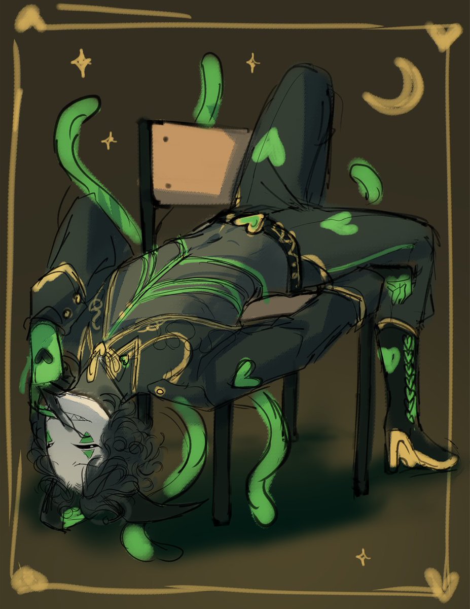 maboroshiiro's tweet photo. New wip :D 💚#thefreakcircus https://t.co/kqWE6qq7w8