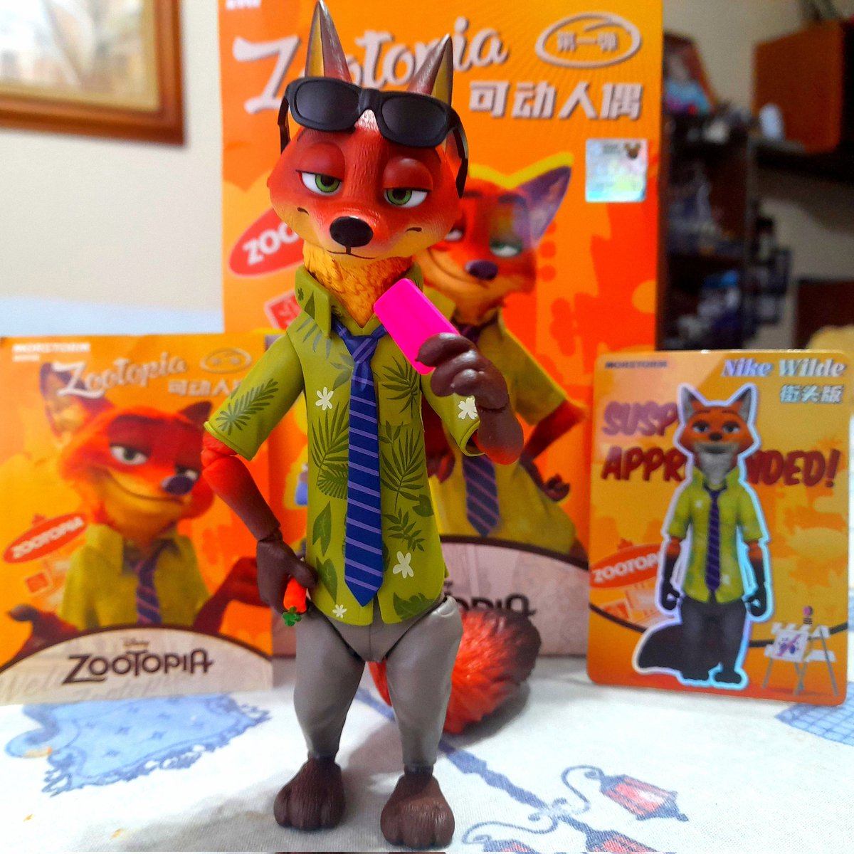 Blue_Raptor_07's tweet photo. Esta figura de Nick de Zootopia es perfecta, se declara oficialmente mi figura favorita https://t.co/SLJUsiKZvo