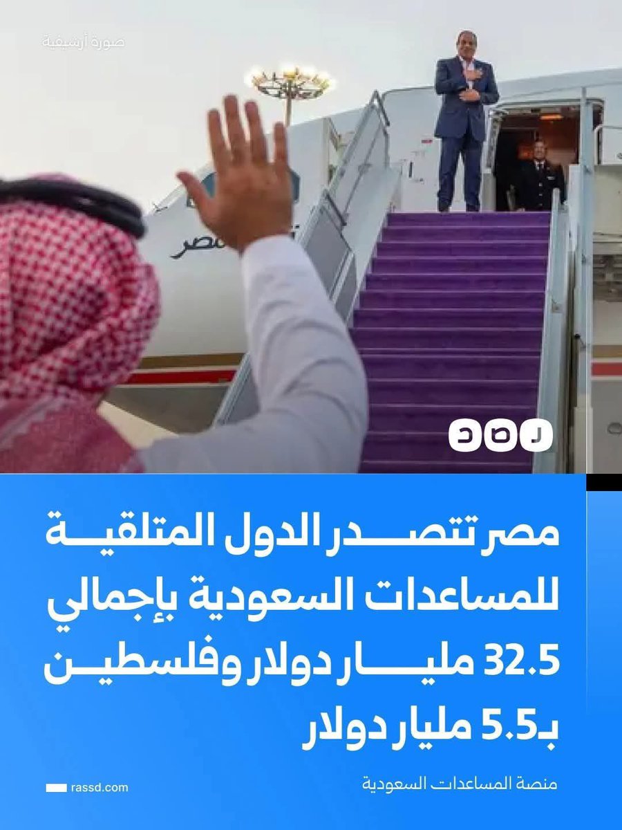 shamrani77_s's tweet photo. 🟠منصة المساعدات السعودية: مصر تتصدر الدول المتلقية للمساعدات السعودية بإجمالي 32.5 مليار دولار، وتشمل المساهمات الإنسانية والتنموية والخيرية وخدمات اللاجئين والمشاريع، فيما بلغت مساعدات فلسطين نحو 5.6 مليار دولار
🛑 ومع ذلك لانسلم من اعلامهم والله المستعان https://t.co/wnLQ3pu3xK