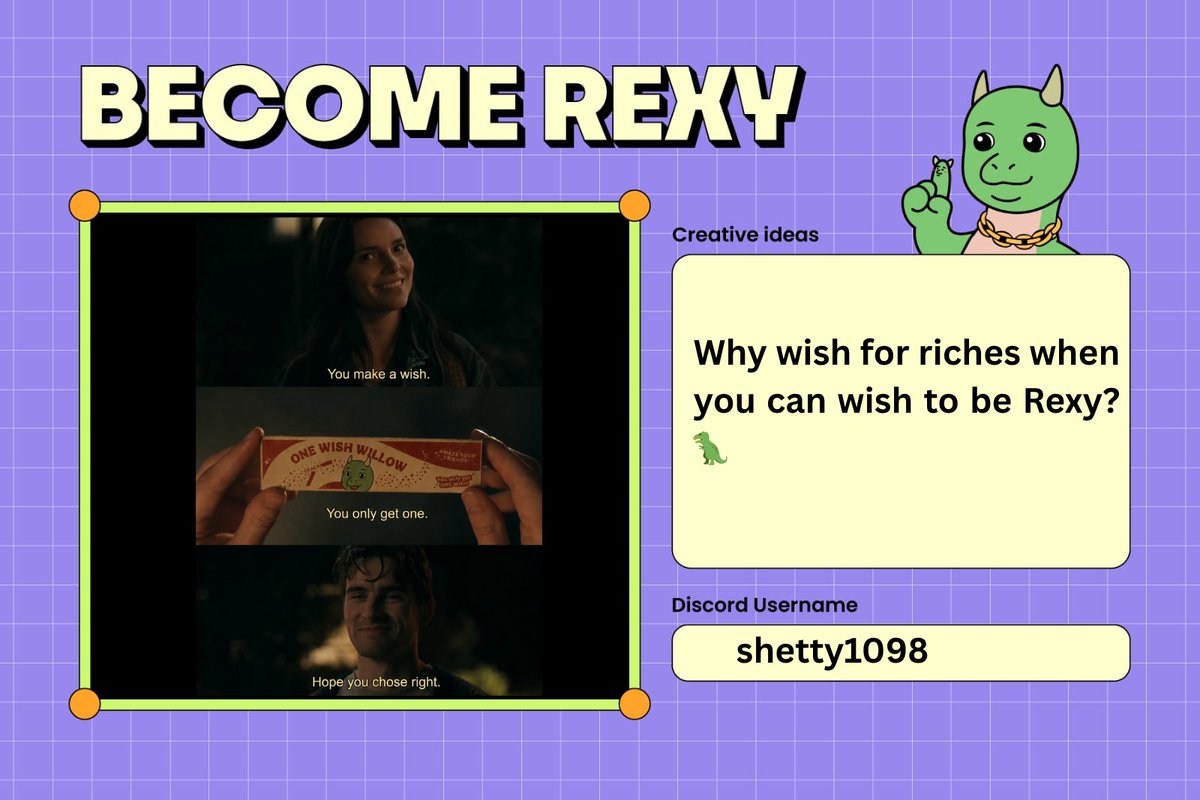 shettysanjay03's tweet photo. You only get one wish 🦖 
 Roarrrrrrrrrr 
@TREX_chain 
#BecomeRexy https://t.co/jSAeQxkpKj