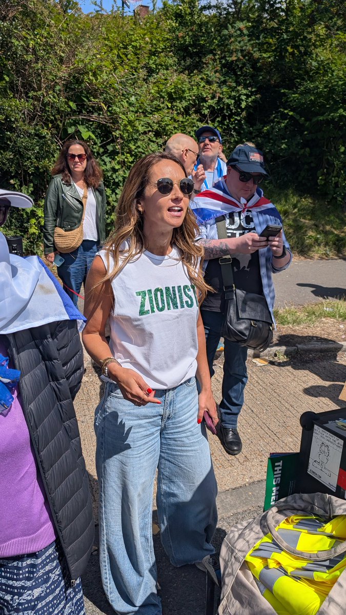 AC_Keeble's tweet photo. Bashing antisemitic genocidal maniacs is not my best idea for a Sunday outing. These unwashed terrorist fanatics were allowed to cause a disturbance in Edgware and intimidated the local Jews with their bile vocals.

This autistic Zionist was up and about to face them down. Mayor Khan the Kunt gave licence to these protestors by talking about Israelis selling land to Jews in a fictional occupied land called Palestine. As usual the woke and broke police called us to stay back from each other, which showed their favouritism. Zionism exists so that these savages can't kill Jews easily. It was a splendid day for me to stand here as a strong friend of the Jews.