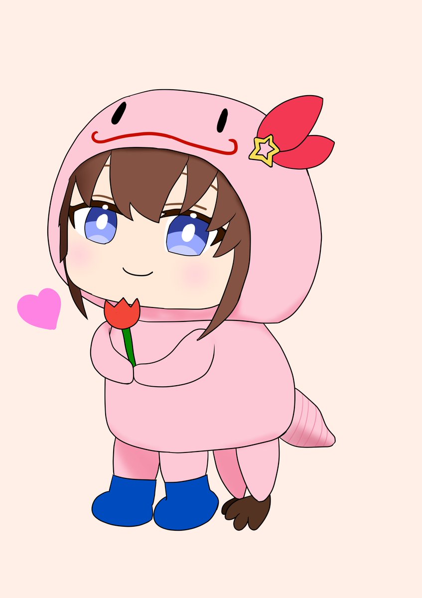 空ちゃん そらArt そらちゃんのお絵描き見ながらザウルスぬいそらちゃん描いてみた