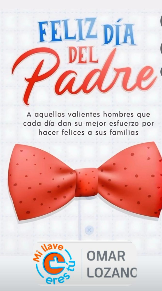 gerpaezm's tweet photo. Buenos días Colombia
Hoy domingo 14 de junio 2026
Gran celebración #DíaDelPadre
Con todo gusto comparto este gratificante mensaje q nos envía
el Ing. @omarlozanof líder del Proyecto Social #MiLlaveEresTu
Felicidades a todos, los papás del
mundo. https://t.co/5mVitx8SP9