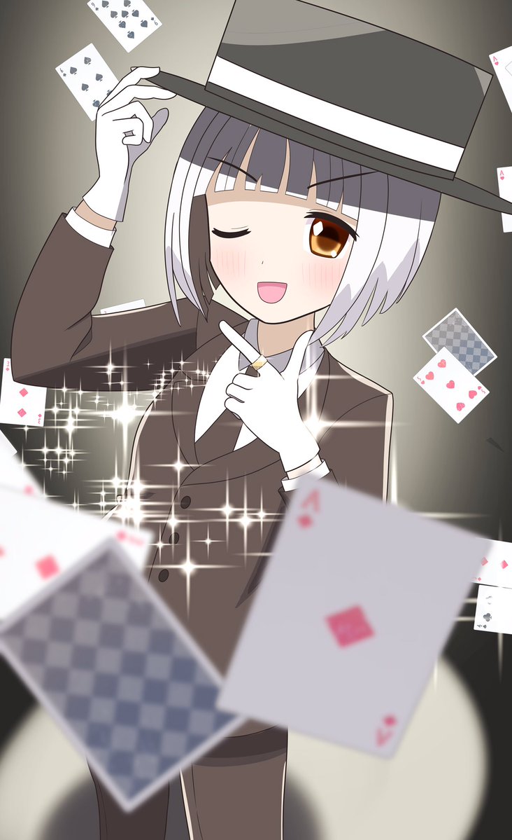 magiarecord_168's tweet photo. 初めて描いたオリジナルキャラクターの「ホワイちゃん」です！！ https://t.co/lC7w5pg0LX
