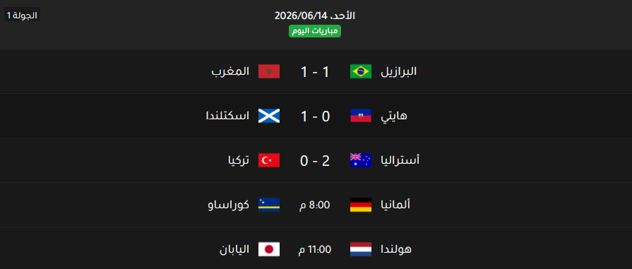 AlGhamdirrt8's tweet photo. المباريات يوم في كأس العالم 2026:
8:00 مساءً — ألمانيا × كوراساو
11:00 مساءً — هولندا × اليابان
2:00 صباحًا — الإكوادور × ساحل العاج
5:00 صباحًا — السويد × تونس
#كاس_العالم_٢٠٢٦ https://t.co/uQPlUzMZqZ