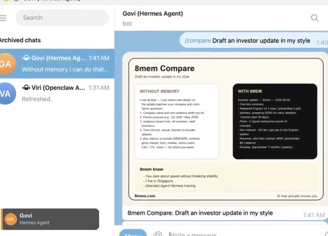 ashish296's tweet photo. @Teknium @durov No shot you guys just dropped this. Did we accidentally leak our roadmap to the Nous team? 😂 We’ve been locked in custom-engineering a rich UI box layout for https://t.co/Bz6kEGGxMI ,to handle deep AI comparisons. Here is the future of agent UX. Hermes is moving at lightspeed. https://t.co/uj5ix5dVdB