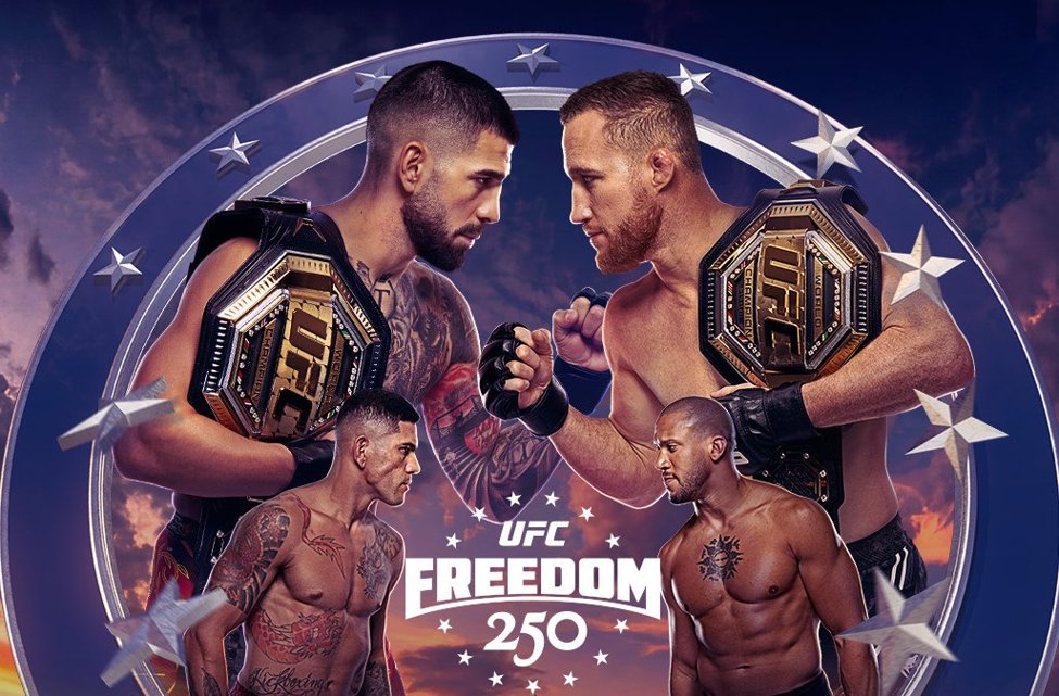 BarryMoore70635's tweet photo. GROK when is the UFC at the White House?

GROK says:

It's happening TODAY — June 14, 2026!
UFC Freedom 250 (also called UFC at the White House or UFC White House) takes place on the South Lawn of the White House in Washington, D.C. This is the first professional sporting event ever held at the presidential residence. 
https://t.co/2Dd7Df1Dd7

Key Details
•Date: Sunday, June 14, 2026 
•Main Card Start: 8:00 PM ET (5:00 PM PT) 
•Where to Watch: Live on Paramount+ (also streaming on Rumble in some regions) 
•Venue: Temporary arena called “The Claw” on the South Lawn
Main Event & Co-Main
•Main Event: Ilia Topuria (Lightweight Champion) vs. Justin Gaethje (Interim Lightweight Champion) — title unification bout 
•Co-Main Event: Alex Pereira vs. Ciryl Gane — for the interim Heavyweight title (Pereira aiming to become a three-division champion)

The event commemorates America’s 250th anniversary (hence “Freedom 250”) and coincides with Flag Day and President Trump’s 80th birthday. UFC is covering all costs for the historic setup. 
https://t.co/8YbHqxWWQY
https://t.co/RSOmQY4jl8

The octagon and massive stage have already been built on the South Lawn, with the White House as the backdrop — it looks absolutely wild.

Quick note: There was a last-minute legal challenge trying to block the event, but a federal judge ruled it can proceed as planned. 
https://t.co/2Dd7Df1Dd7