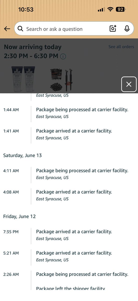 LacrossJr's tweet photo. @amazon a lot of packages keep getting scanned at the same facility and never out for delivery. Getting a lot of refund packages and reorders https://t.co/UIbpkmFDwY