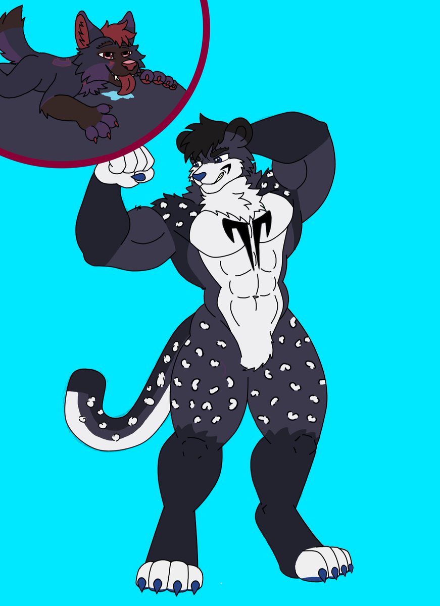 Fantasma_Folf's tweet photo. Enjoying a massive snep bicep! :3 His muscles are amazing! W a hypnotized snep version 

Art by @JagerW12 

#furry #fursona #macrofurry #furryart #oc #macromicro https://t.co/081MaIyYp6