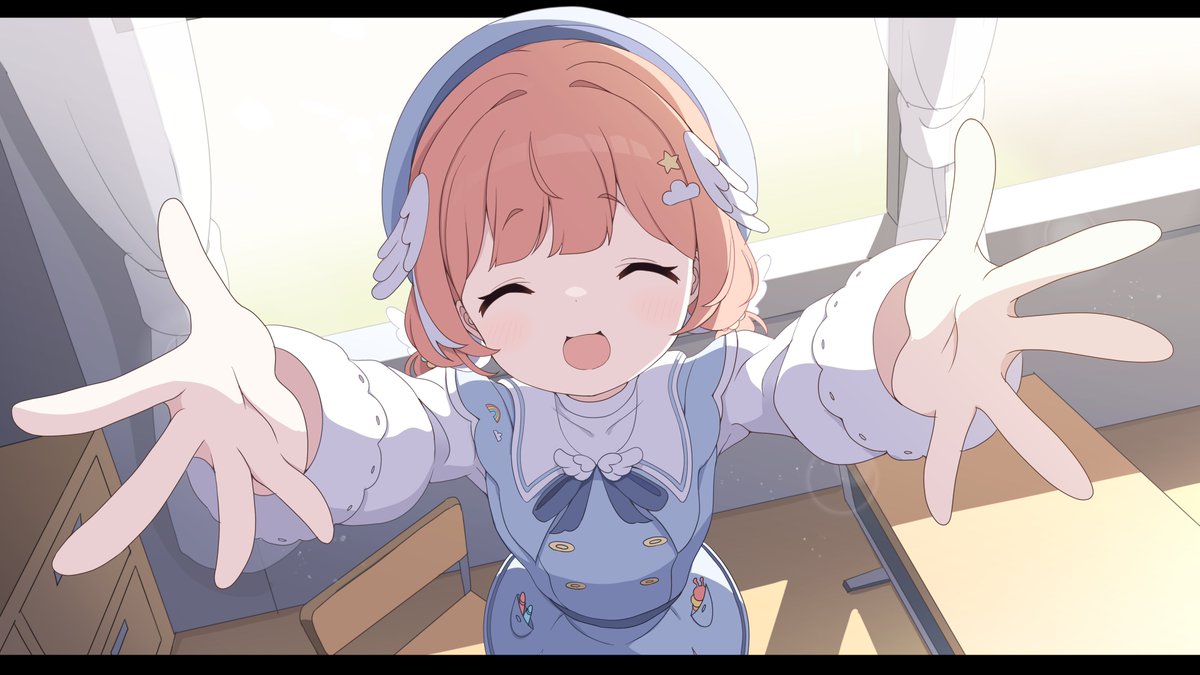 Ratio_Snow's tweet photo. "Ah, senpai! We're in the same class!", said the cute little lass (⁠ ⁠◜⁠‿⁠◝⁠ ⁠)⁠♡ #PillowDraw

💜 Cute art by: @/awa_ben_0521 ❄️
(HQ and transparent version linked below) https://t.co/Pk77HWCveg