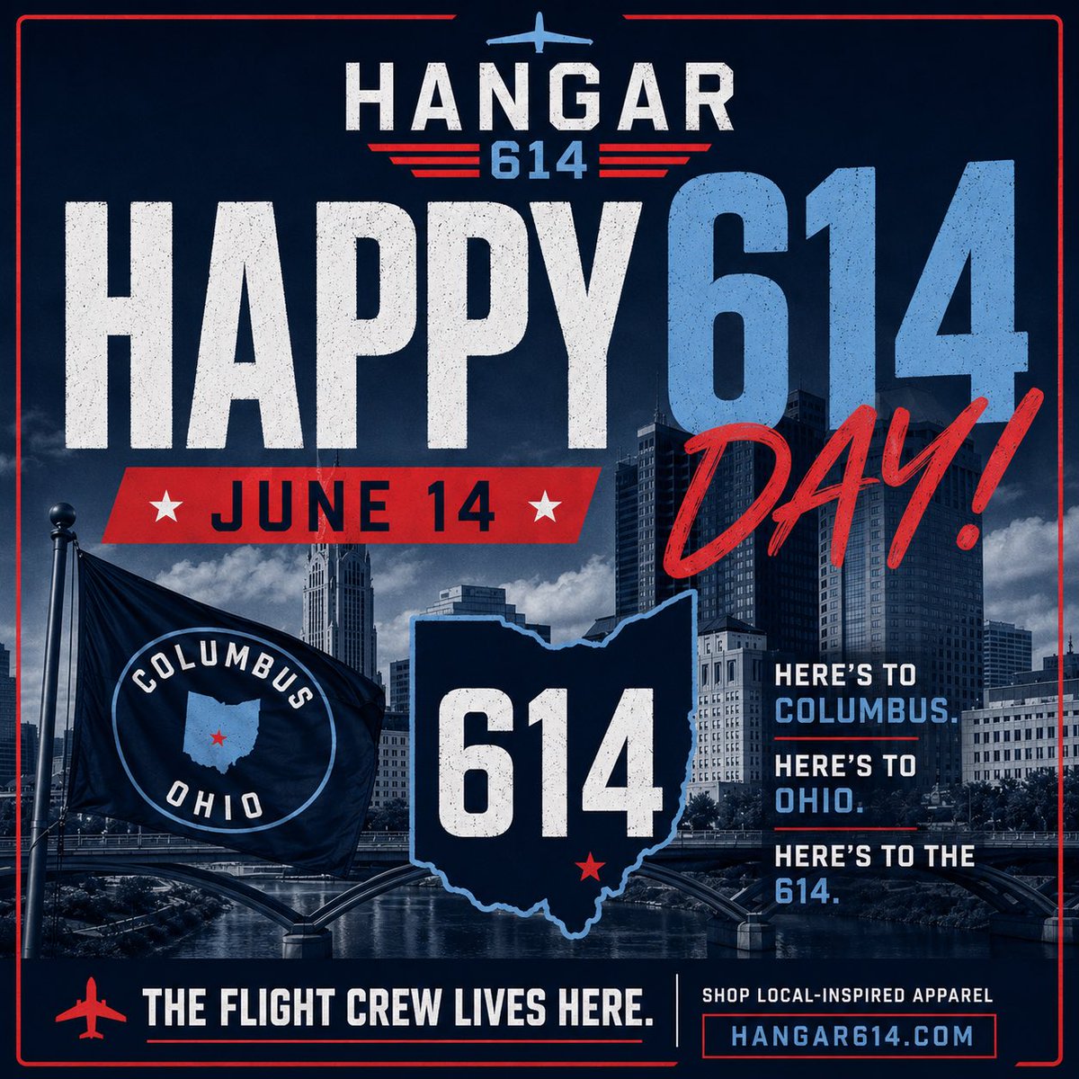 Hangar614's tweet photo. Happy 614 Day!

Today we celebrate the city that inspired our name, our community, and our passion.

Thank you to everyone who has supported Hangar 614 this season.

✈️ The Flight Crew Lives Here.

https://t.co/QhGJypwHqw⁠

#614Day #ColumbusOhio #Hangar614 https://t.co/F6MNcElUSY
