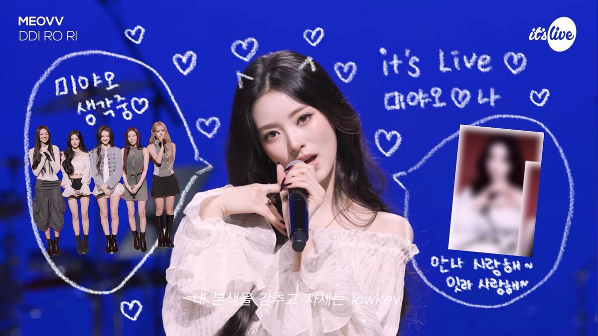 iann2h's tweet photo. #itsLive_event_MEOVV_3 
띠로리를 밴드라이브로 들을 수 있다니 너무 벅차오름🥹
다섯 고냥이들을 잘 담아주셔서 감사합니다🐈‍⬛ 헤메코도 최고엿고 조명이랑 밴드까지 넘 좋았어요🤗🖤 안나 얼굴도 대박적이었어요🫶🏻

잇츠라이브 오이데💕💕 잇츠라이브가 나 뽑을때까지 파라파라나 춰야겠다👯‍♀️👯‍♀️ https://t.co/qALmGqhIu7