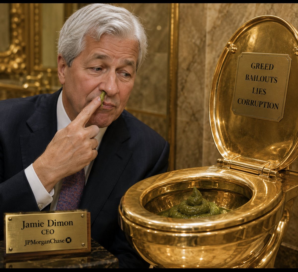 evanbrand's tweet photo. Do shit-eating-Grinners leave deposits? https://t.co/1OaUNgVOAa