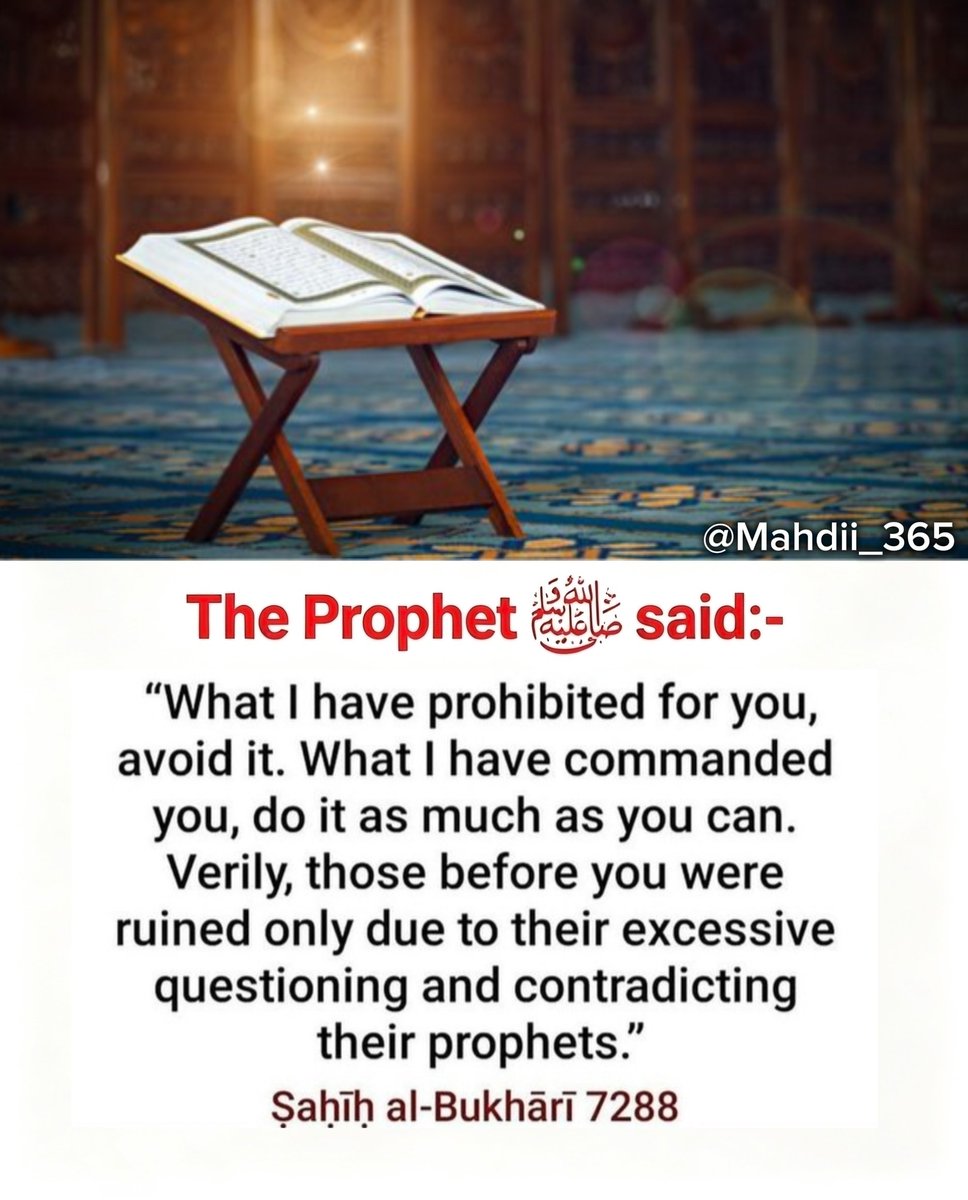 Mahdii_365's tweet photo. The Prophet (ﷺ) said: https://t.co/bVm6NDFf2h