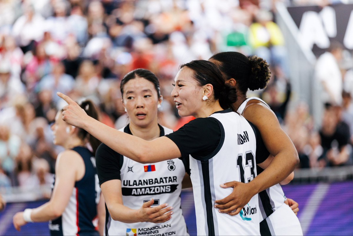 3x3Mongolia's tweet photo. It’s time for final! 😤

@FIBA3x3 WS Vienna 
Ulaanbaatar Amazons ⛹🏻‍♀️🇲🇳 moves to final 🥳
✅ 17:12 🆚 France 🇫🇷 

Final ⏰ 00:10 🆚 Madrid 🇪🇸 

#3x3WSVienna https://t.co/tgHAznWOWC
