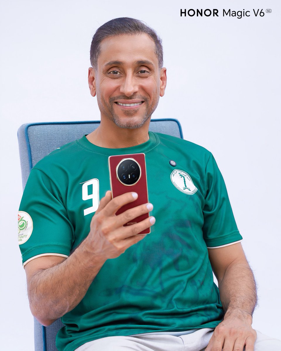 SamiAlJaber's tweet photo. من أول وحنا ما نرضى إلا بالمركز الأول..⚽🇸🇦
لأن النجاح و تحقيق الطموح مو وجهة...هو أسلوب حياة👌🏼

#HONORMagicV6
#ForHONOR
@HONORKSA
#AD https://t.co/9kf3ebOy2B