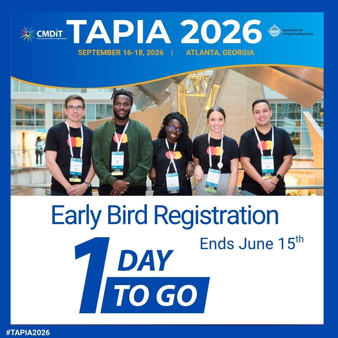 CMD-IT/Tapia Conference tweet media