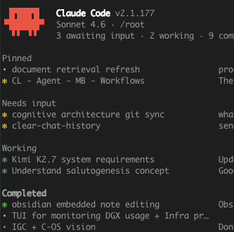 coltfeltes's tweet photo. If you're attempting to manage your sessions with the 'fleetmode' feature in Claude:

> result:

This will summarize the session + move the thread to 'completed', so that you can continue forward. https://t.co/XJqVUvtwKw