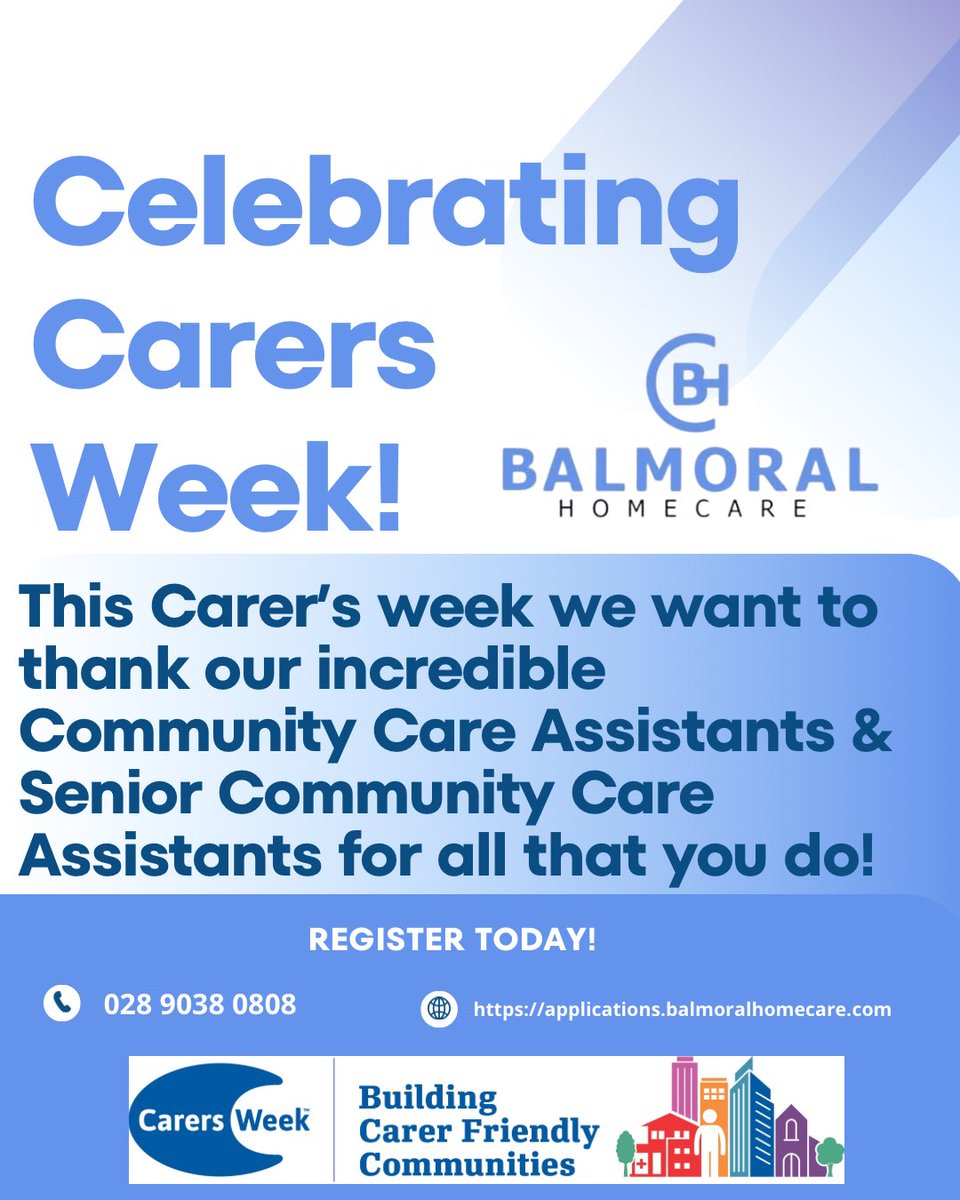 BalmoralHome's tweet photo. Today marks the end of #CarersWeek!🩵🏠

We want to take the opportunity to thank each and every one of our #TeamBalmoralHome Carers &amp; Senior Carers the exceptional care you are providing in our local communities, helping to keep our clients safely at home!🏠🩵
@carersweek https://t.co/to9jCsANDq