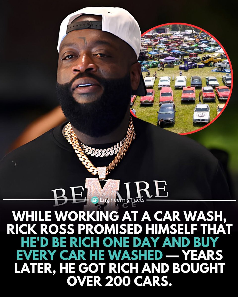 NYAutoMuseum's tweet photo. Rick Ross often speaks about the importance of setting ambitious goals and maintaining a strong belief in long-term success. https://t.co/cK7PCeYWI0