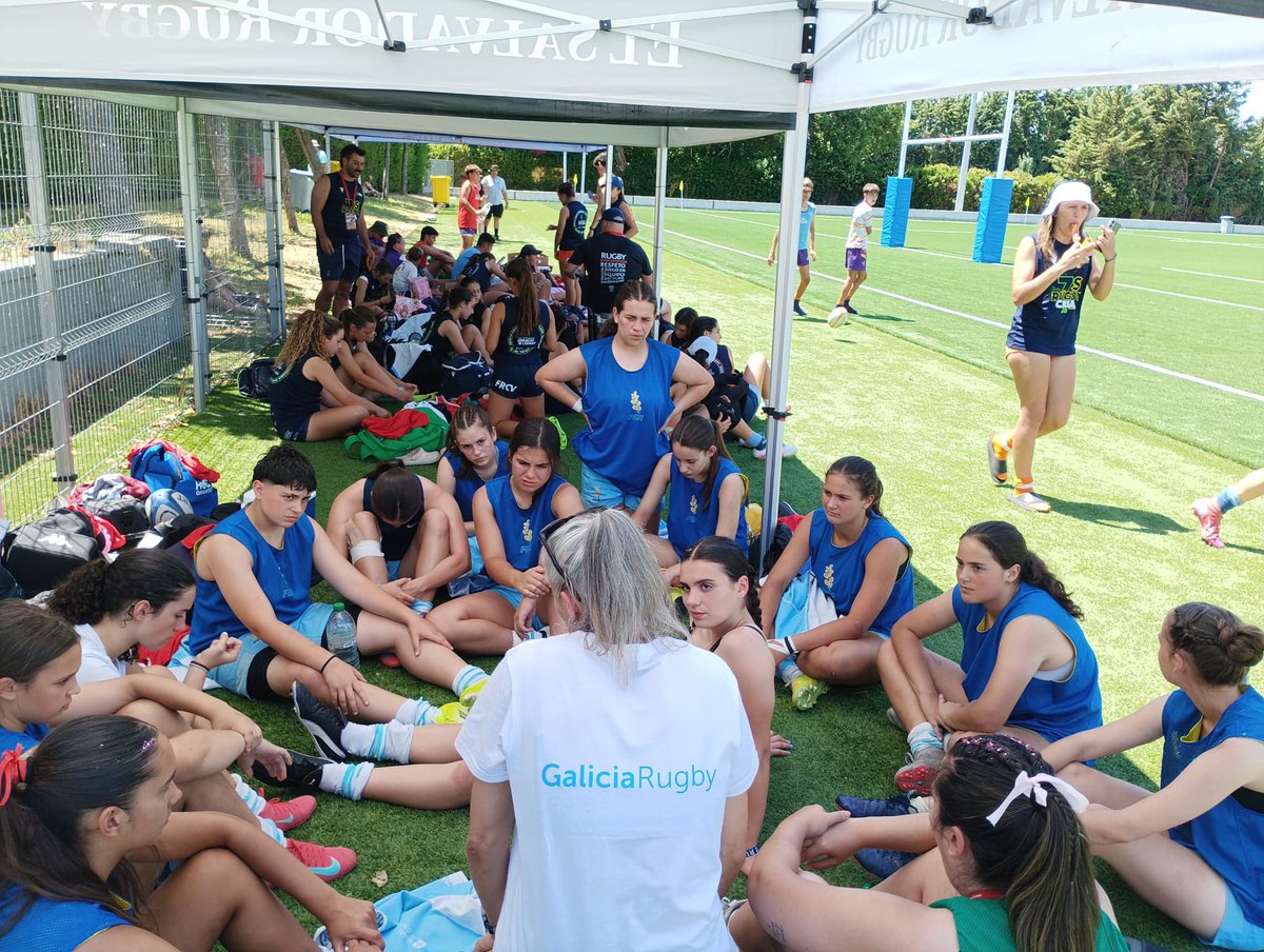 RugbyGalicia's tweet photo. 🚨 Resultados do domingo das Seleccions Galegas no CESA7s de Valladolid 

🩵M16 MASCULINA
🥈 5º ao 8º
🏉ANDALUCIA 29-0 GALICIA
🎖️7º-8º
🏉GALICIA 40-21 ASTURIAS
👉7º POSTO FINAL

🩵M16 FEMININA
🥈 5º ao 8º
🏉EUSKADI  24-12 GALICIA
🎖️7º-8º
🏉GALICIA 15-10 MURCIA
👉7º POSTO FINAL https://t.co/R8c2kb6PBe
