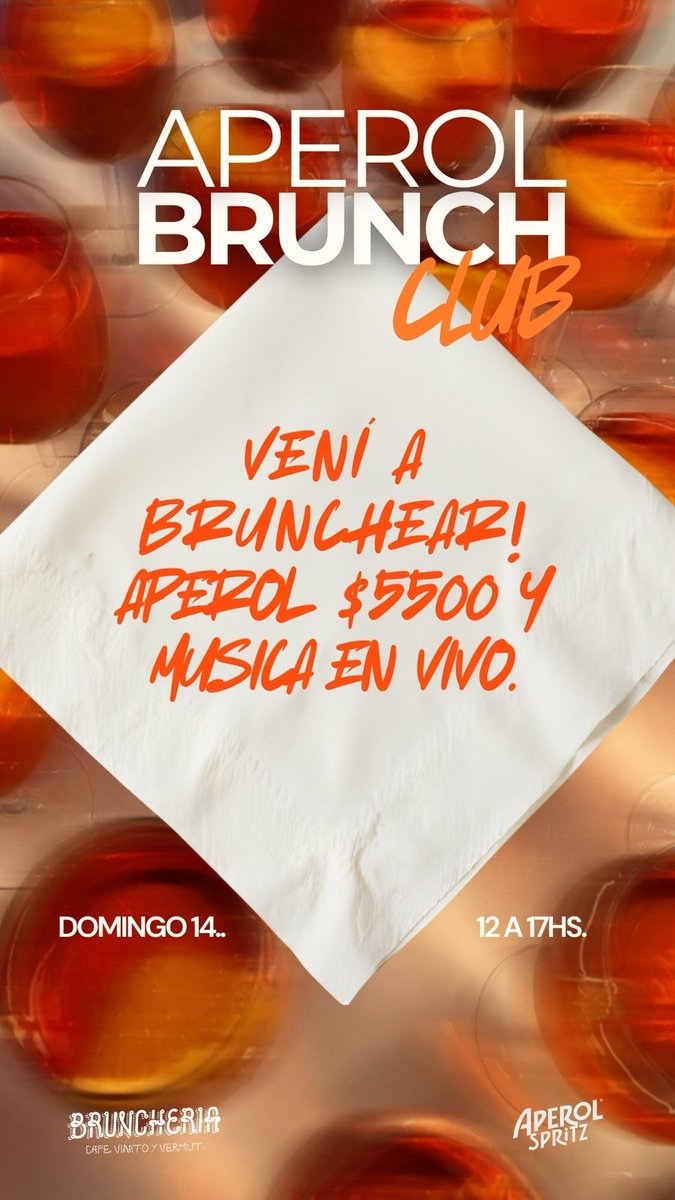 SebaGullo's tweet photo. Hasta las 17hs happy hour de Aperol , bandita en vivo y comidita rica ! https://t.co/SchwSY9hD9