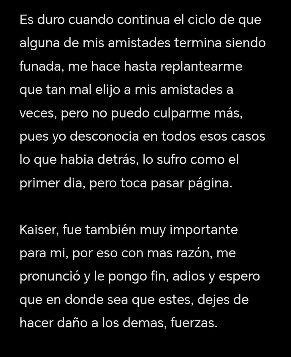 LucksterrRap's tweet photo. Mi pronunciación del tema de Kaiser RG.
Un amigo al que considere cercano, compartimos mucho a nivel personal, pero llego el fin.
Durante el proceso me choco tanto el pensar que gente odiaba a la LNS y me retire de redes cuando comentarios míos salieron, un mal entendido terrible https://t.co/j2EtbfYKVn