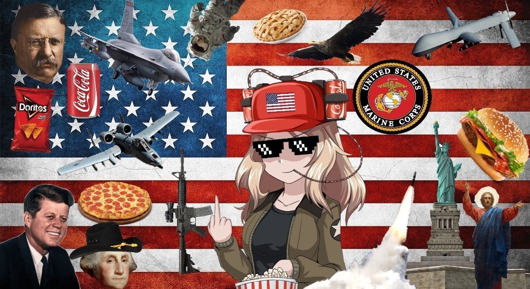 chionerin's tweet photo. Happy flag day everyone! God bless America 🇺🇸 https://t.co/2K0eIQeXbJ