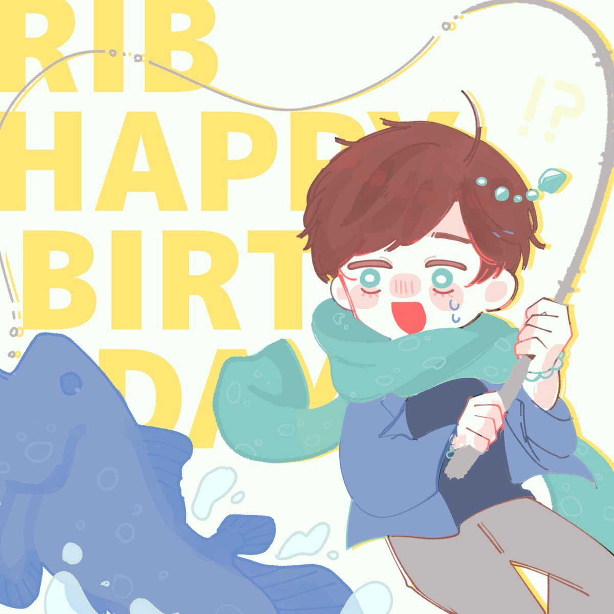 Sswo_0615's tweet photo. りぶさん お誕生日おめでとうございます！
素敵な一年になりますように🐟🧡

 #りぶ誕生祭2026 https://t.co/eoKvv71BjC
