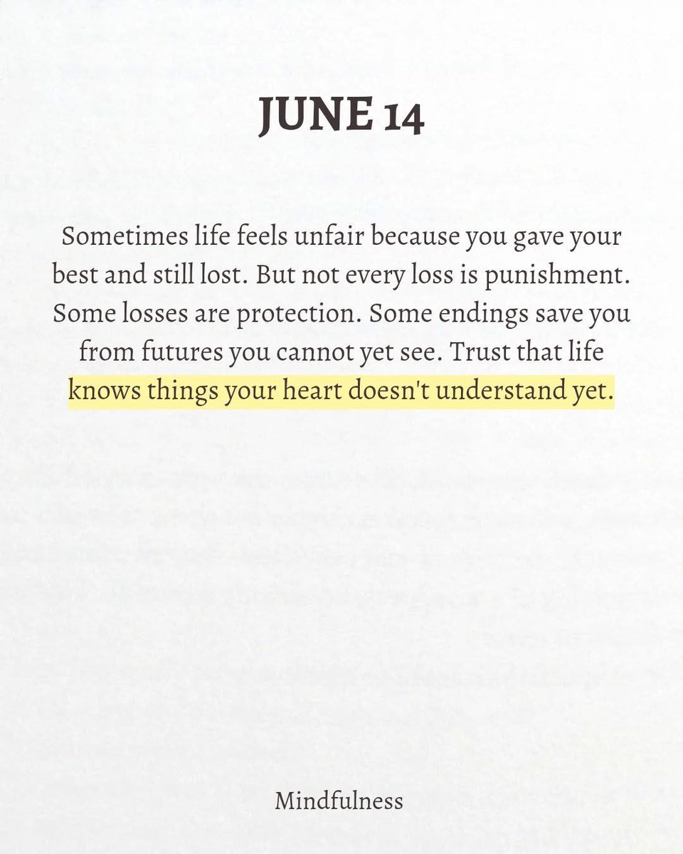 MPHickie's tweet photo. A message for today… 

Not every loss is a punishment. Some losses are protection &amp; some endings save you from futures you cannot yet see. 

Trust that what feels unfair today may make sense tomorrow. 

Often you get more from a loss or failure than you get ever get from a win! https://t.co/sESbNOxfrk