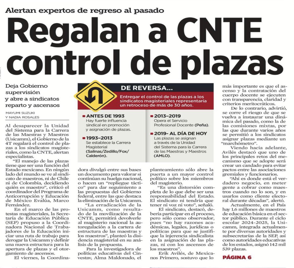 avieu's tweet photo. El #NarcoRégimen está por devolverle a la #CNTE el control de las plazas magisteriales. Lo que durante décadas generó opacidad, favoritismos y reparto político ahora pretende regresar disfrazado de “reforma”. La educación necesita mérito y transparencia, no cuotas sindicales ni acuerdos en lo oscurito.