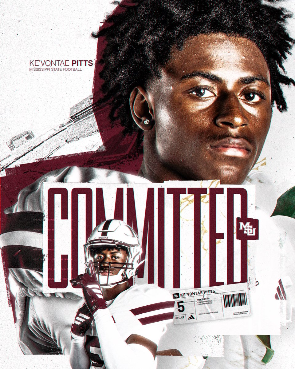 kevontaepitts's tweet photo. After a great conversation with @Coach_Leb , I will love to announce my commitment to @HailStateFB!! #Elite3🔺#HailState @Elite3Recruits @RileyElite3 @Twin_Johnson4 @PattonBoy_11 @EastNash_FB @3DHarris @247Sports @_CoachKThompson @CoachCBell26 https://t.co/sgevdIpgQA