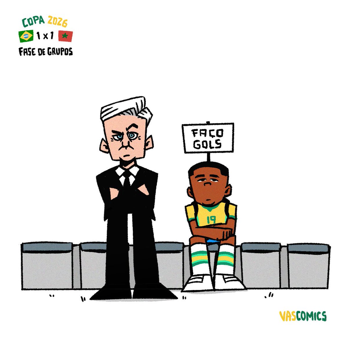 vascomics's tweet photo. Copa do Mundo 2026
BRASIL 1x1 MARROCOS https://t.co/8GbpPxoEg6
