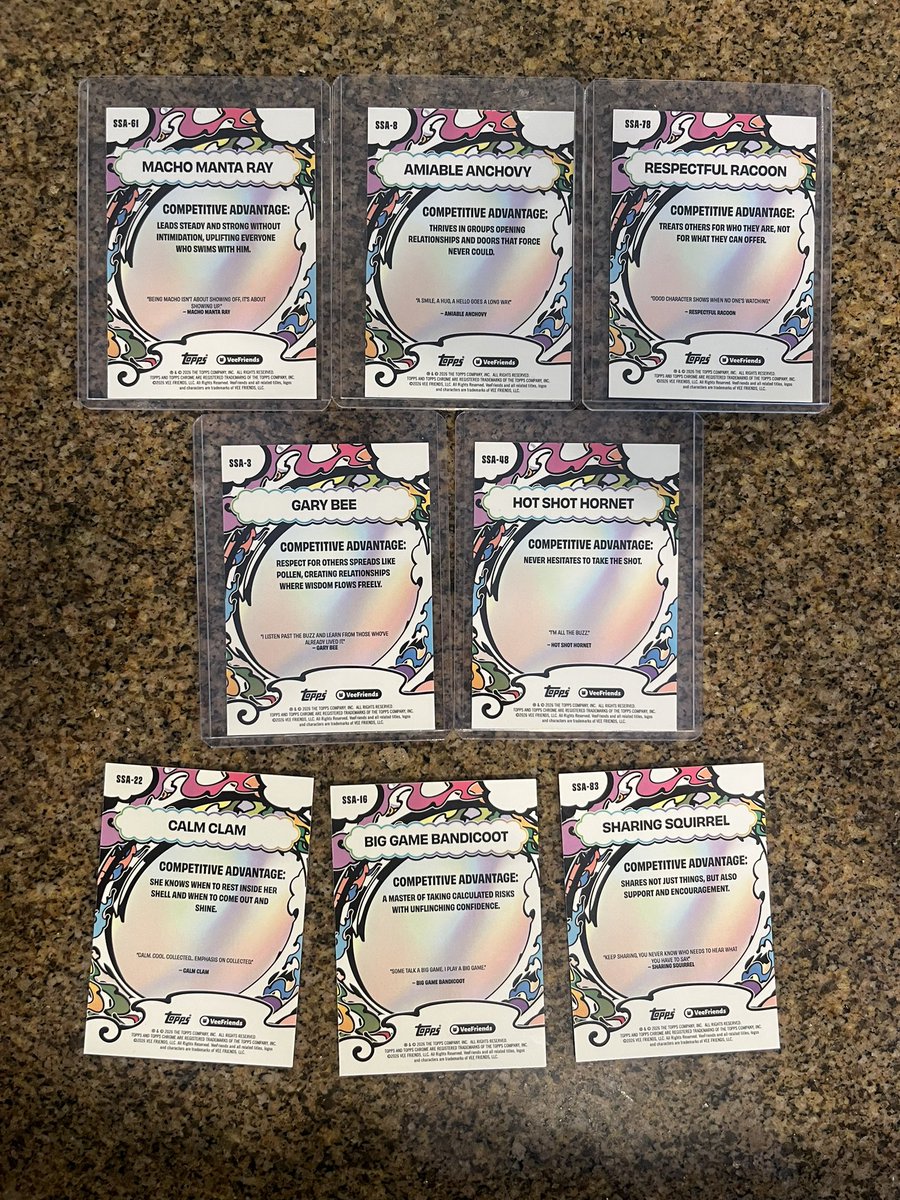 AntLopez23's tweet photo. @VeeFriendsCards community i listed these 2026 Topps Chrome Manga Speckle bundled cards on EBAY for collectors. Feel free to make offers as well. @veefriends @Topps https://t.co/5If9Np7H0C