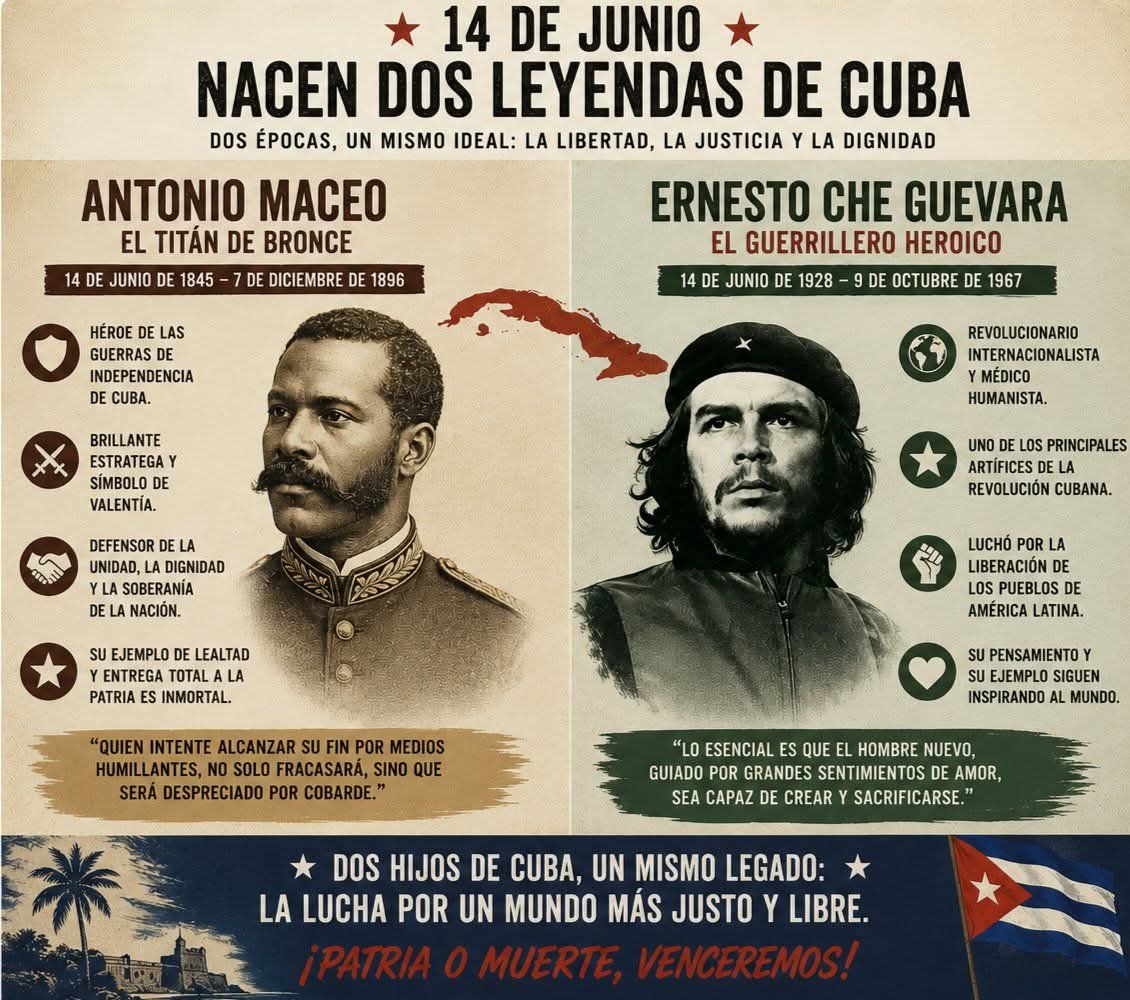 Colina_CTCuba's tweet photo. #14Junio. Dos épocas, un mismo ideal: la libertad, la justicia y la dignidad.
#LaPatriaSeDefiende
#CubaViveEnSuHistoria 
#Cuba https://t.co/QGrqFGOpiP