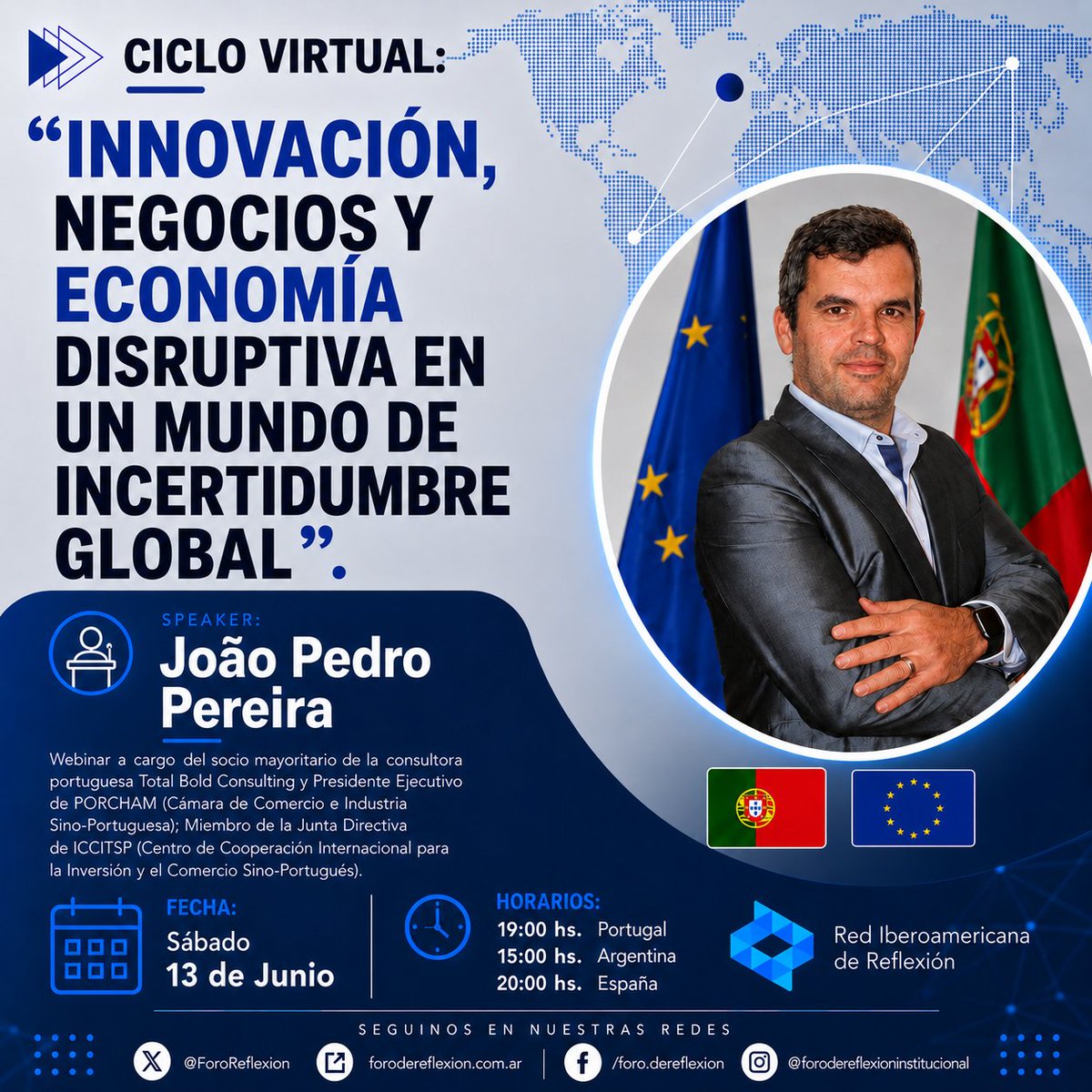 ForoReflexion's tweet photo. ¿La clave del análisis? El rol de China como "arquitecto de ecosistemas" (finanzas, producción y logística). Un desafío global que reunió a un masivo auditorio virtual con diplomáticos y especialistas de América Latina y África. https://t.co/0s2OFKQXWg