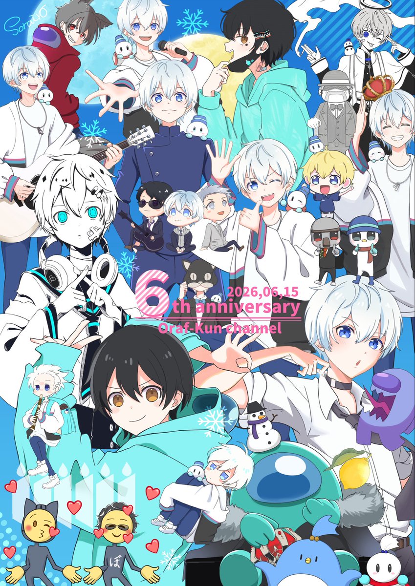light_blue05's tweet photo. おらふくんチャンネル6周年☃️
おめでとうございます！

これからもたくさんの人に
おらふくんの歌声が届きますように✨
いろんな配信も楽しみにしてます☺️

#見るかもわからん https://t.co/CF2vEM7L6L