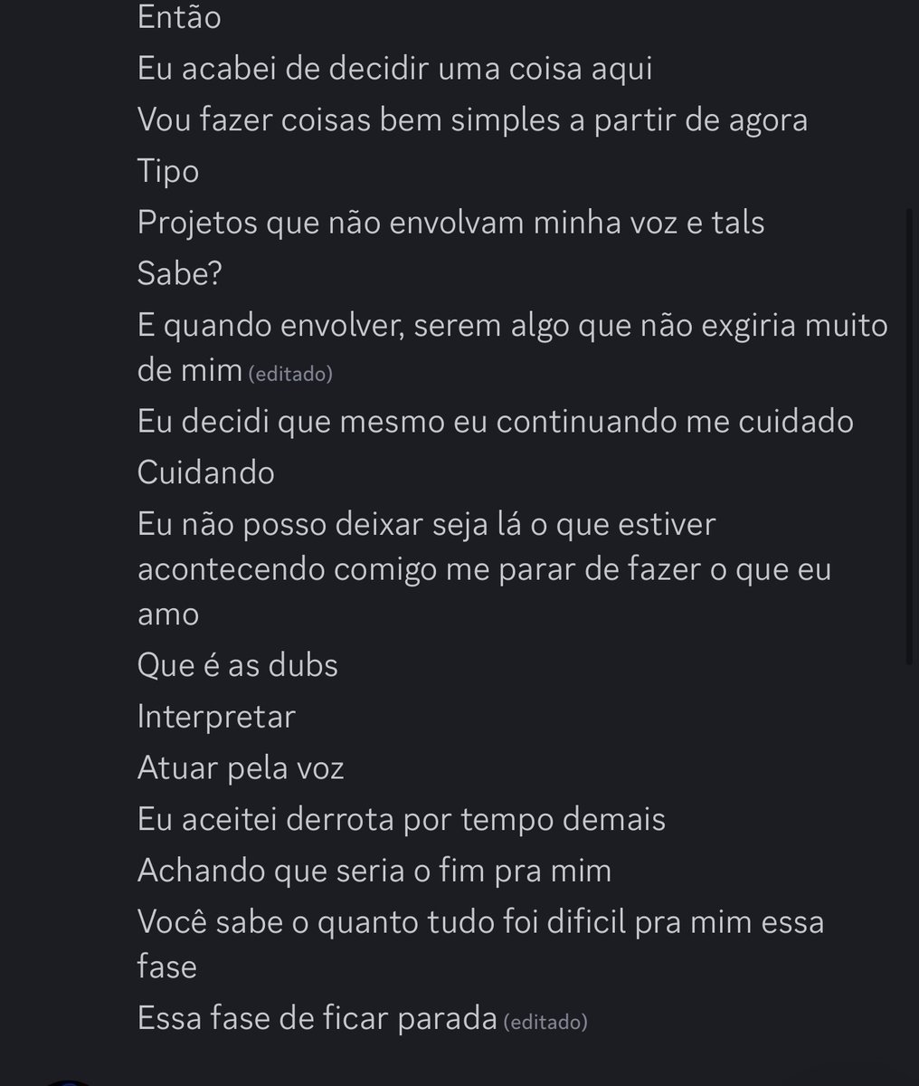 DUBLADORSHINEE2's tweet photo. Eu ia escrever um texto importante sobre as dubs, mas não estou afim de fazer thread
Então vamos de print mesmo https://t.co/t6ZA940yR5