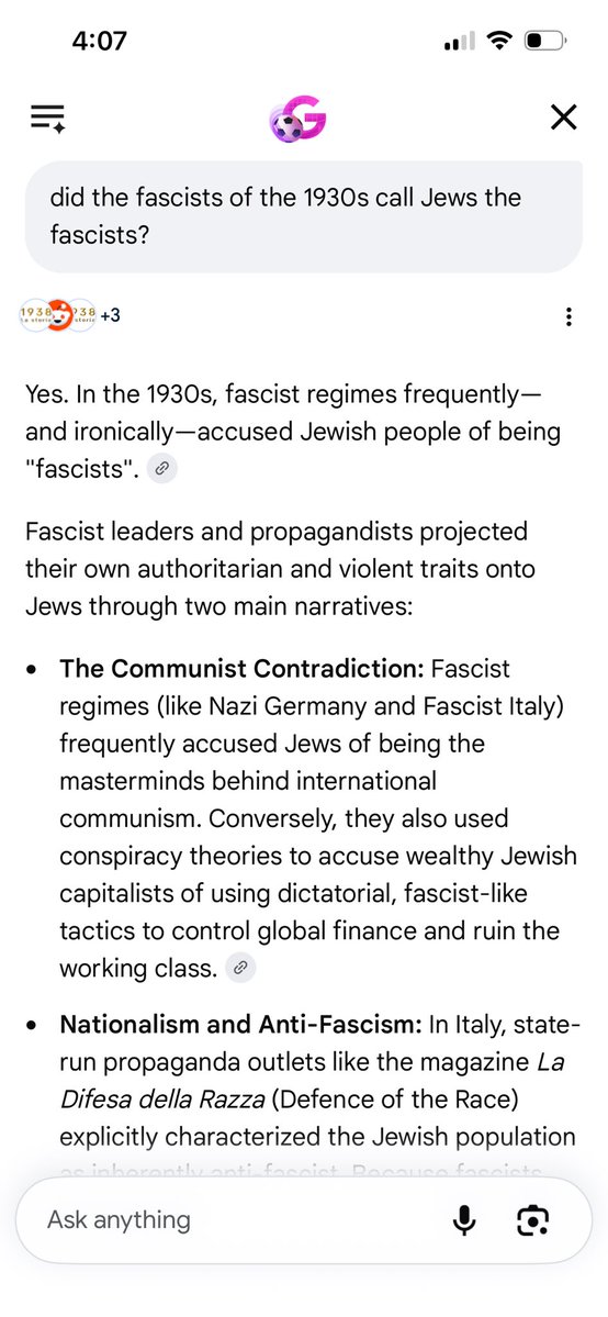 BriaPollar's tweet photo. @ItsLondonDee @kramjm1977 @imjustbrighton_ Aww, you’re doing what the fascists of the 1930s were doing: calling the people you want to be fascist to “fascist”. You ‘Israel’ hating fascist. https://t.co/IybdjeVv9Q