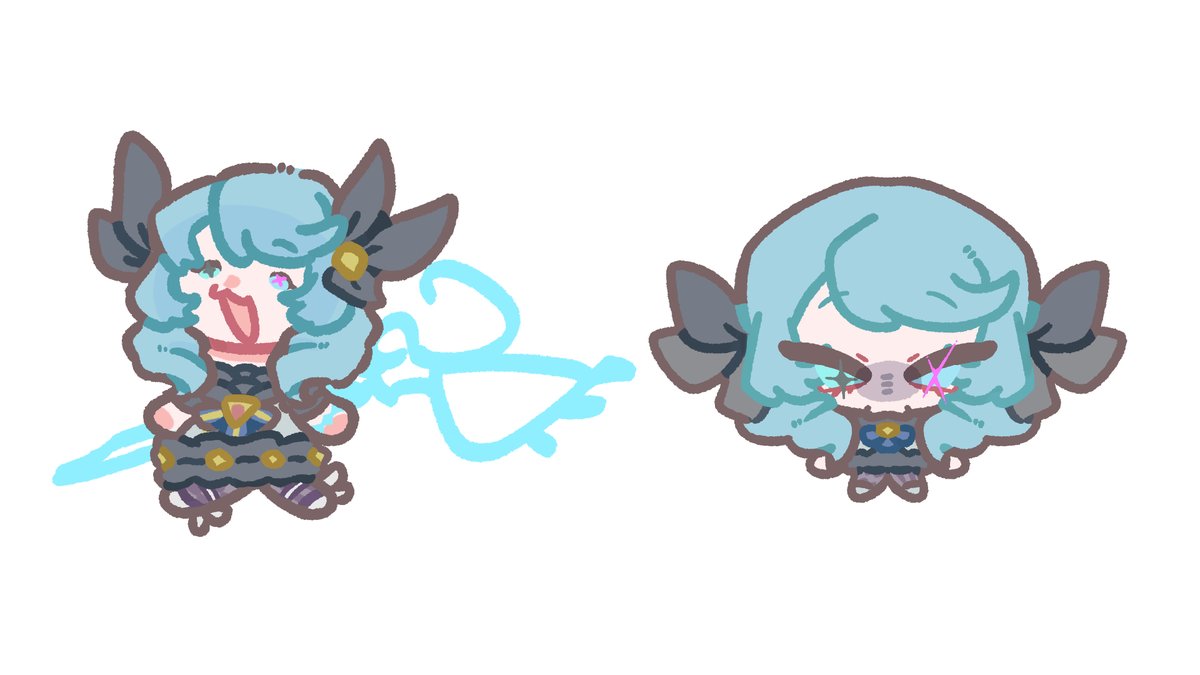 uxuwa's tweet photo. draw her in two styles

#LegueOfLegend #ArtofLegends #Gwen https://t.co/K4WPY91d4g