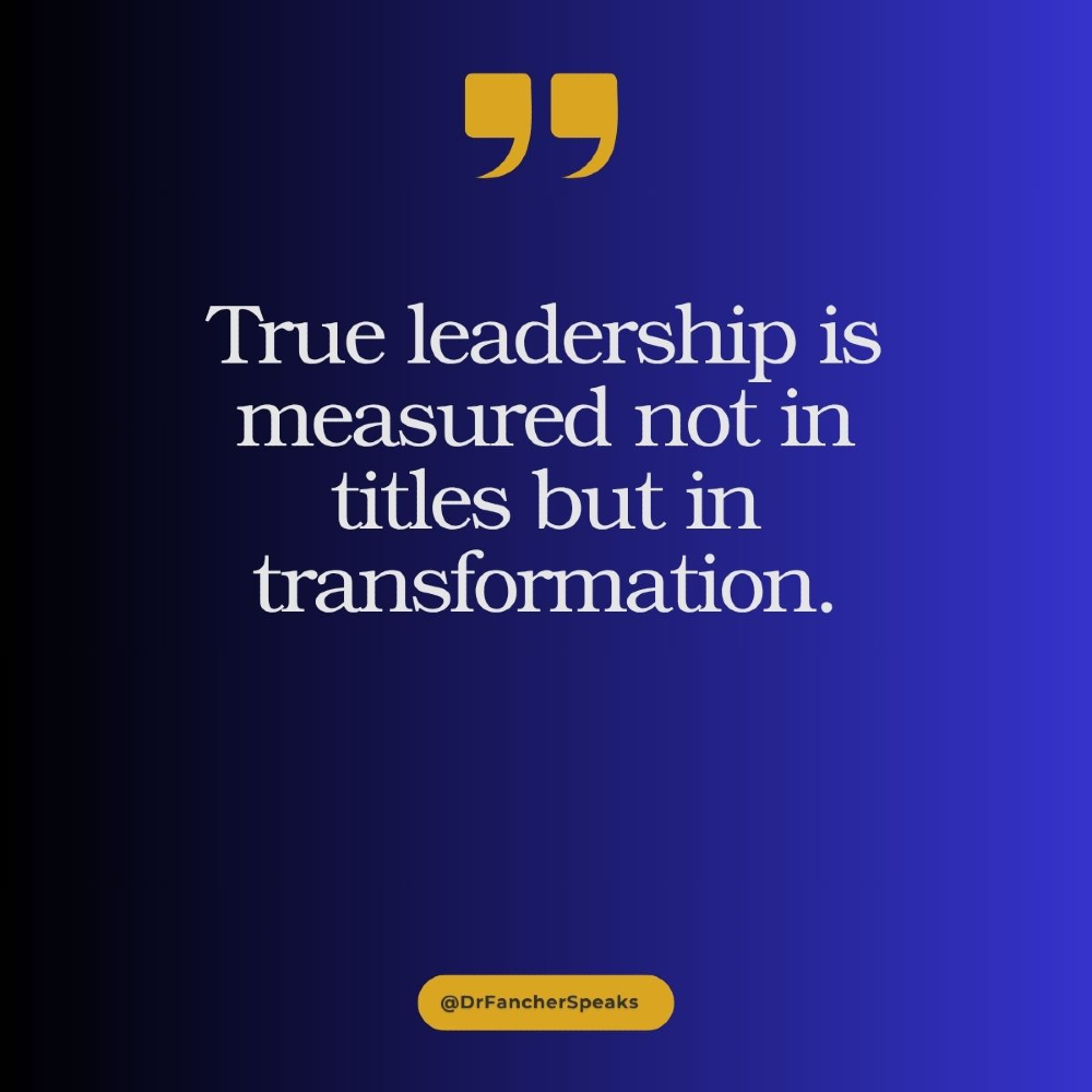 ShanaBFancher's tweet photo. 🔄 Transformation over titles! How do you measure leadership in your life or work? Share your experiences and let's redefine leadership together. 🌟 #TransformationalLeadership #LeadByImpact #GrowthTogether https://t.co/9lOC8vKT0b