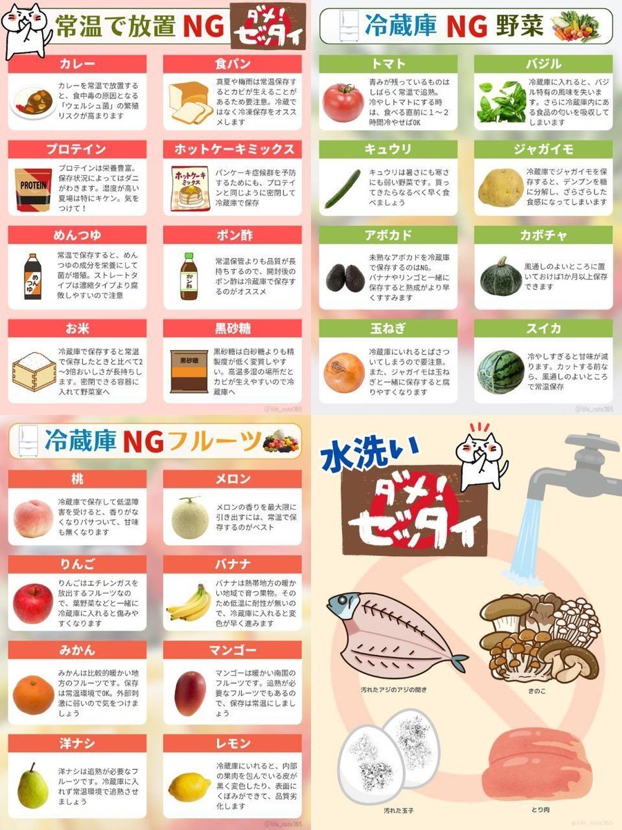 life_note365's tweet photo. 知らないとキケン！９割が知らないNG https://t.co/z3hXoemnV8